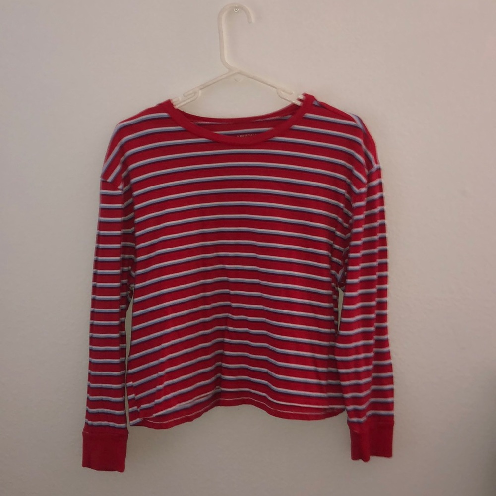 Striped red shirt